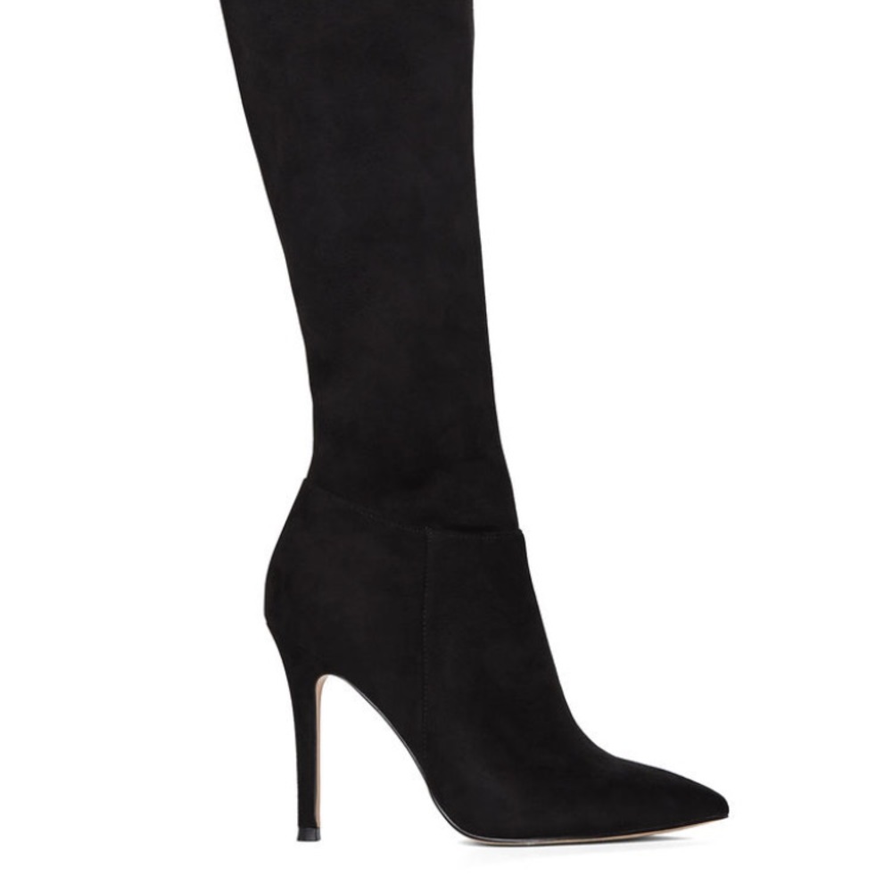 BCBG MaxAzria Evie Faux-Suede Over The Knee Boot